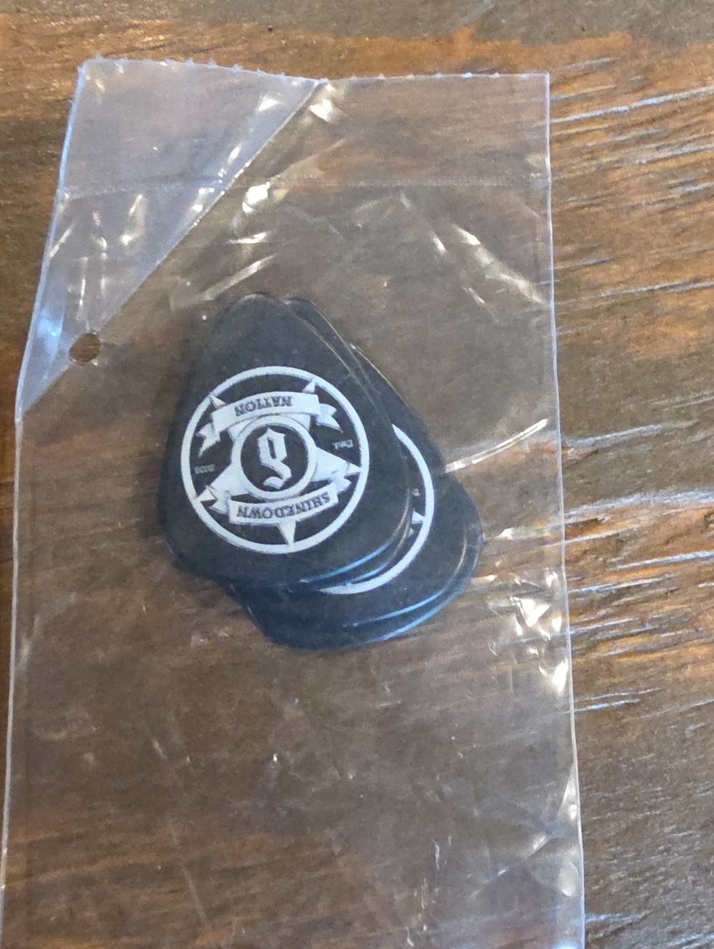 Shinedown Replacement Black Guitar Picks - Pack of Multiple Picks 4pk